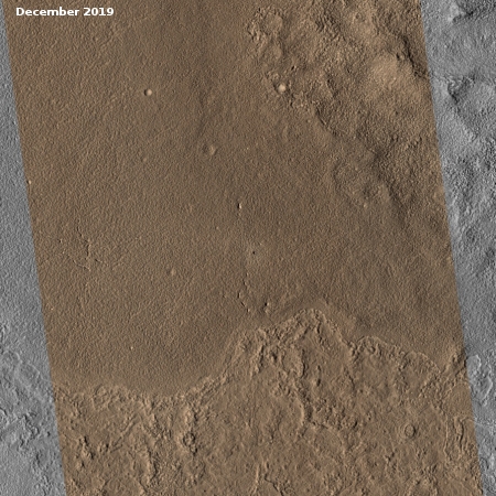 The same impact, four Martian years later.