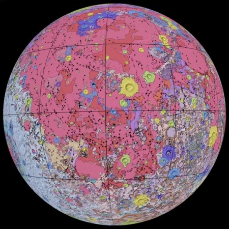 Geologic map of Moon