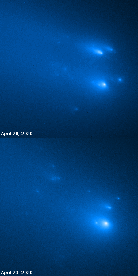 The break-up of Comet ATLAS