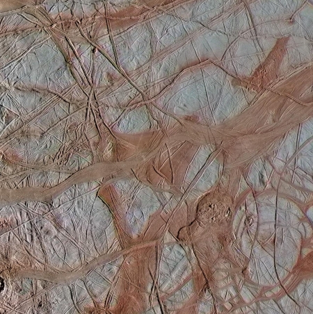 Europa's jumbled icepack