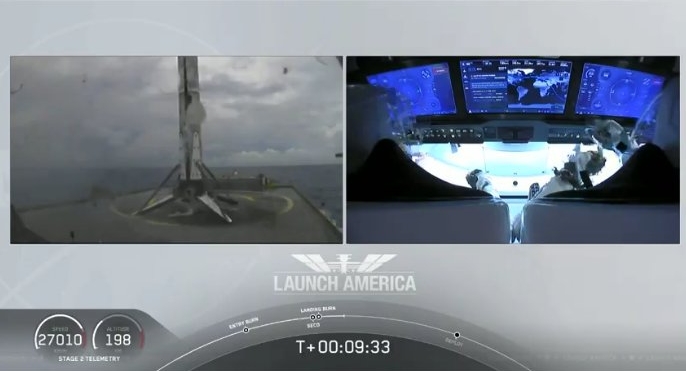 First stage landed