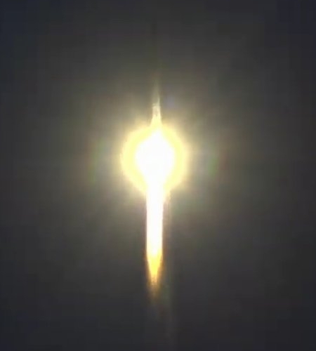 Electron eleven seconds after liftoff