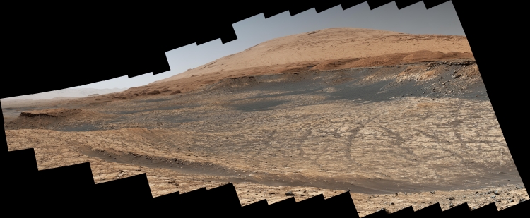 Mount Sharp, with Curiosity's future travels