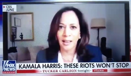 Kamala Harris endorsing rioting against her opponents