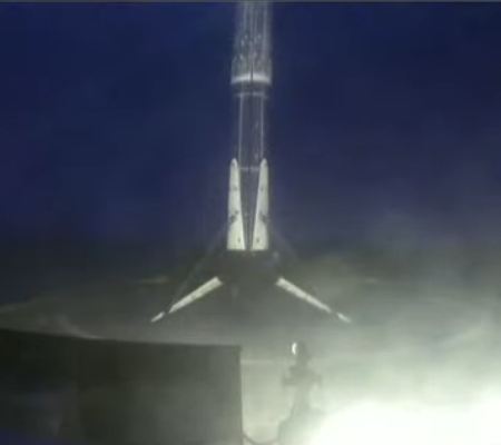 Falcon 9 booster landing for a record 7th time