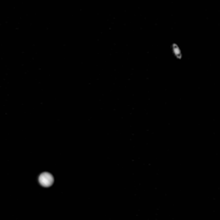 Jupiter and Saturn as seen by LRO