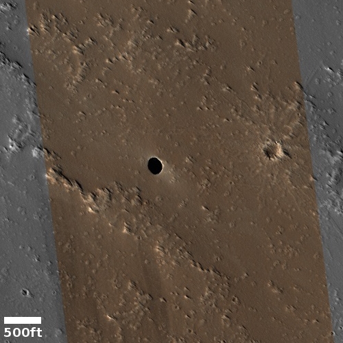PIt north of Pavonis Mons