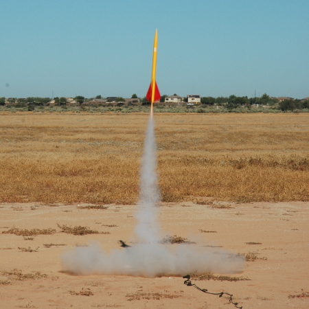 First rocket launch of the day