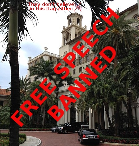 No free speech allowed at The Breakers