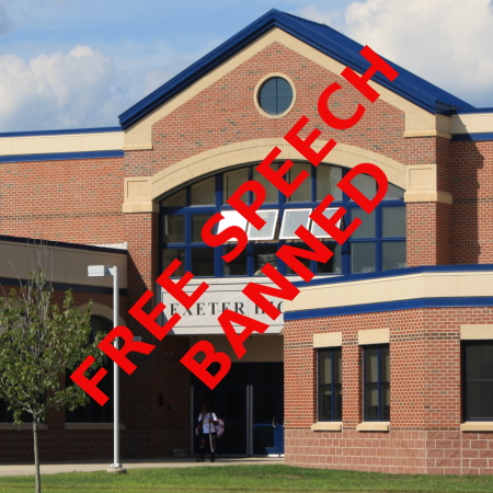 No free speech allowed at Exeter High School in New Hampshire.