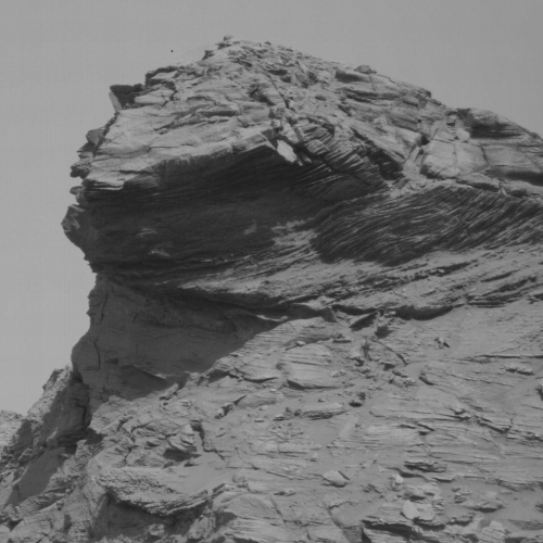 An alien Martian cliff