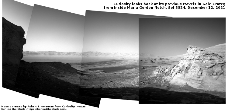 Curiosity looking back across Gale Crater