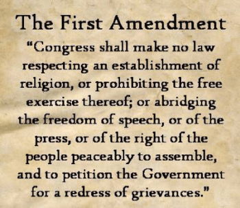 The First Amendment, becoming accepted once again