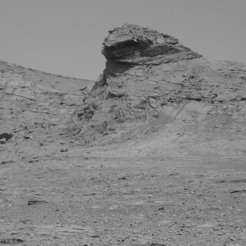 A butte on Mars