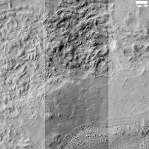 Strange landforms on the flanks of Arsia Mons