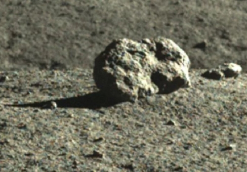 Yutu-2's square boulder