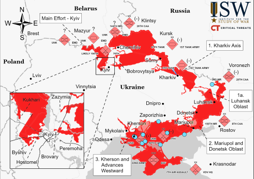 The Ukraine War as of March 17, 2022