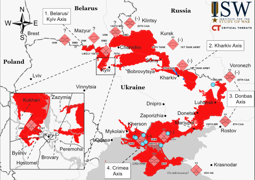 The Ukraine War as of March 9, 2022