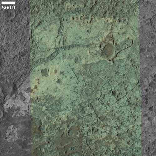 Strange terrain at the Martian equator