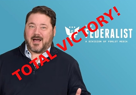 Total victory for Ben Domenech and The Federalist