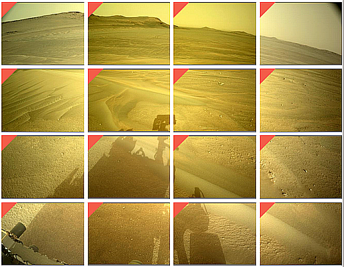 16 photos taken by Perseverance's right navigation camera on May 2, 2022