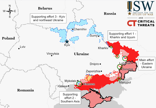 The Ukraine War as of April 9, 2022