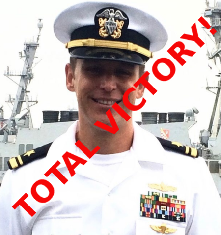 Total victory for Navy Lt Billy Moseley