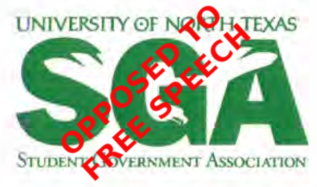 Student government at North Texas opposes freedom of speech