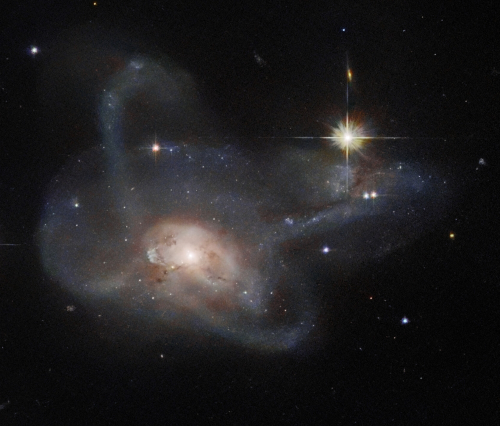 A galaxy with swirling arms
