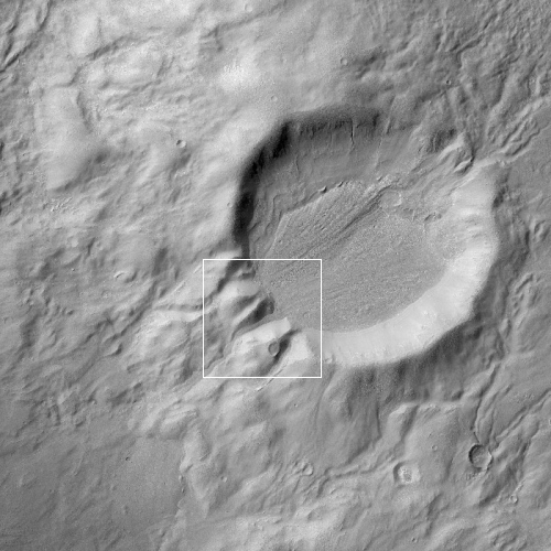 Wider view of 6-mile-wide crater