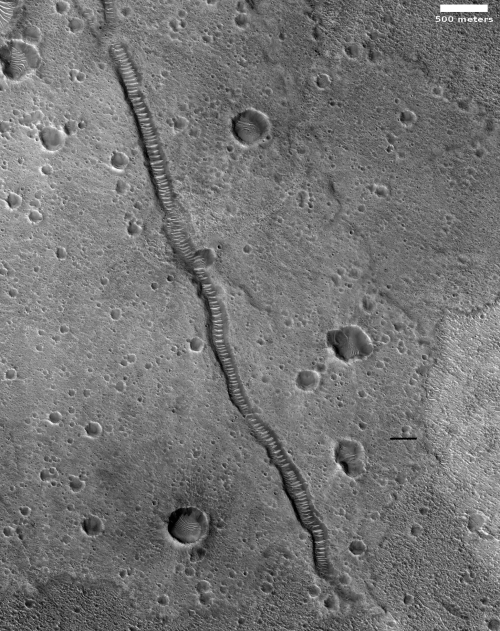 Fractures in the northern lowland plains