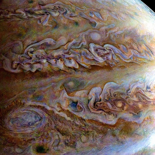 Storm front on Jupiter