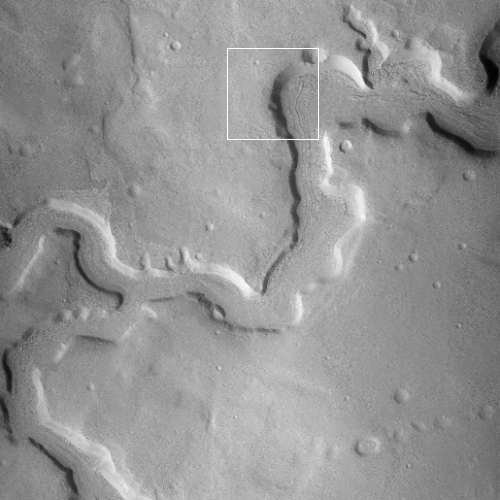 Context camera view of part of Clasia Vallis