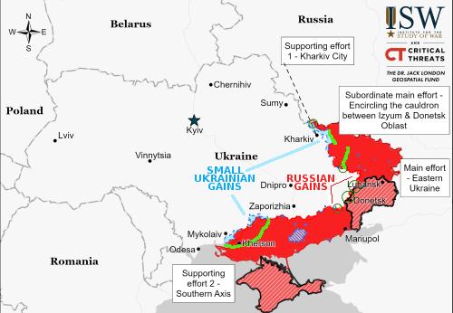 The Ukraine War as of August 30, 2022