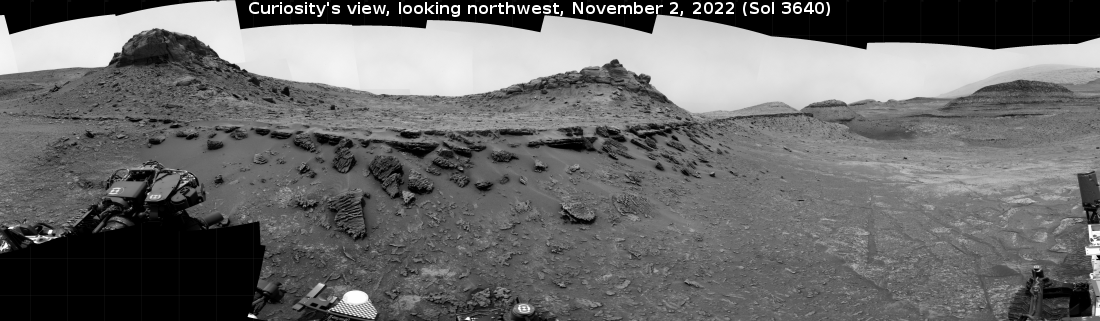 Panorama taken November 2, 2022 by Curiosity
