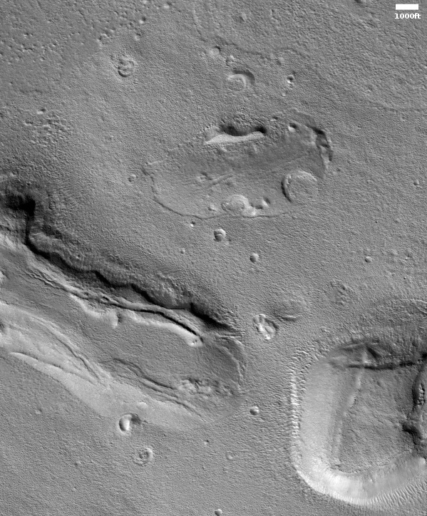 Cones, mounds, and layers of Martian ice?