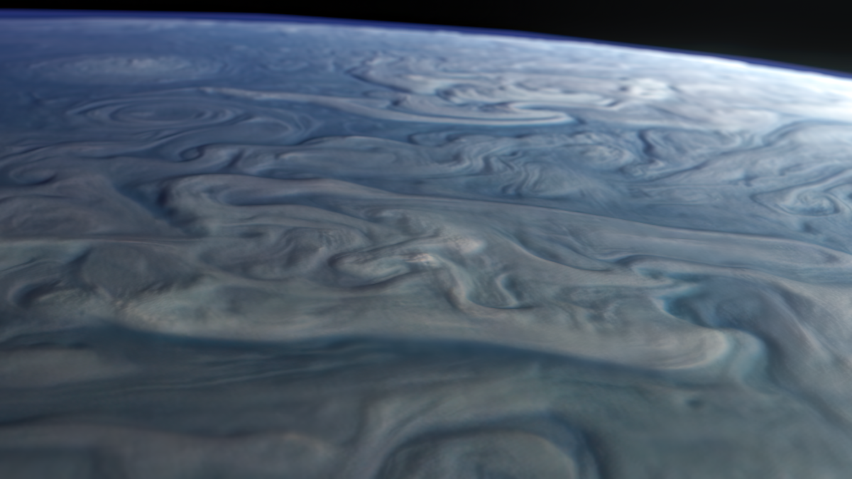 Racing above the clouds of Jupiter
