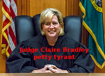 Judge Claire Bradley, petty tyrant