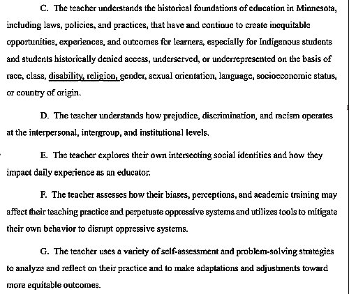 More new rules for teaching in Minnesota
