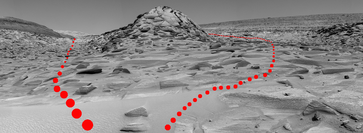 Curiosity's view ahead, February 25, 2023