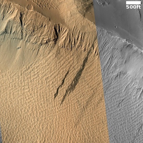 A Martian slope streak caused by a dust devil?