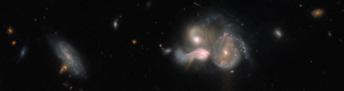Trio of colliding galaxies