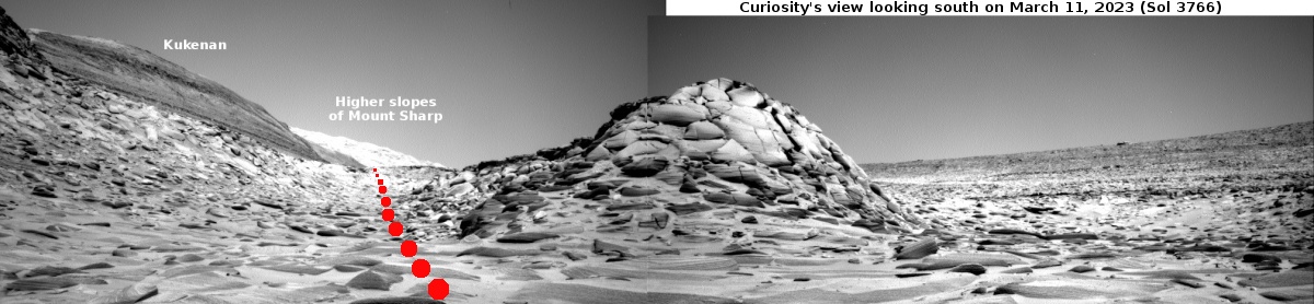 Curiosity's view on March 11, 2023