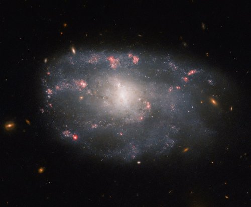 An irregular spiral galaxy