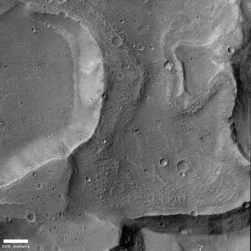 Jumbled floor of ancient Martian channel
