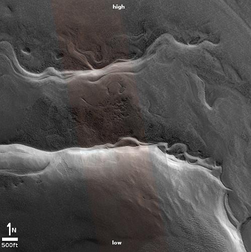 The outermost edge of Mars' north polar icecap