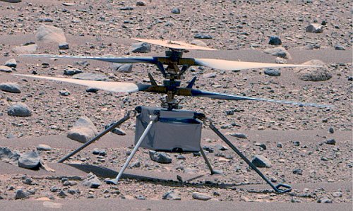 Ingenuity in close-up after two years on Mars