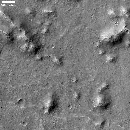 Knobs on the floor of a Martian caldera