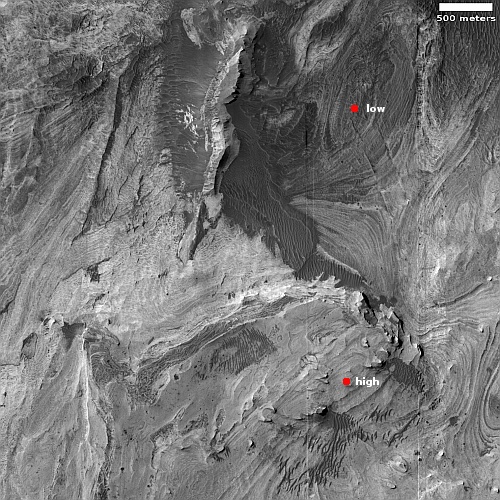 One corner of Valles Marineris
