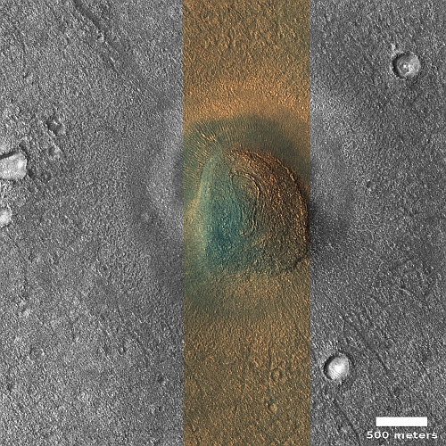 Weird dome near Starship candidate landing zone on Mars